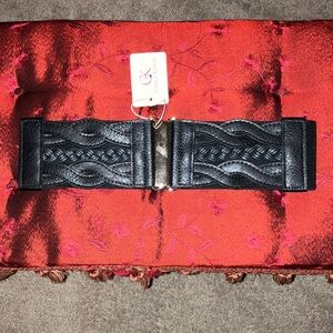 Grace Karin Textured Black Belt